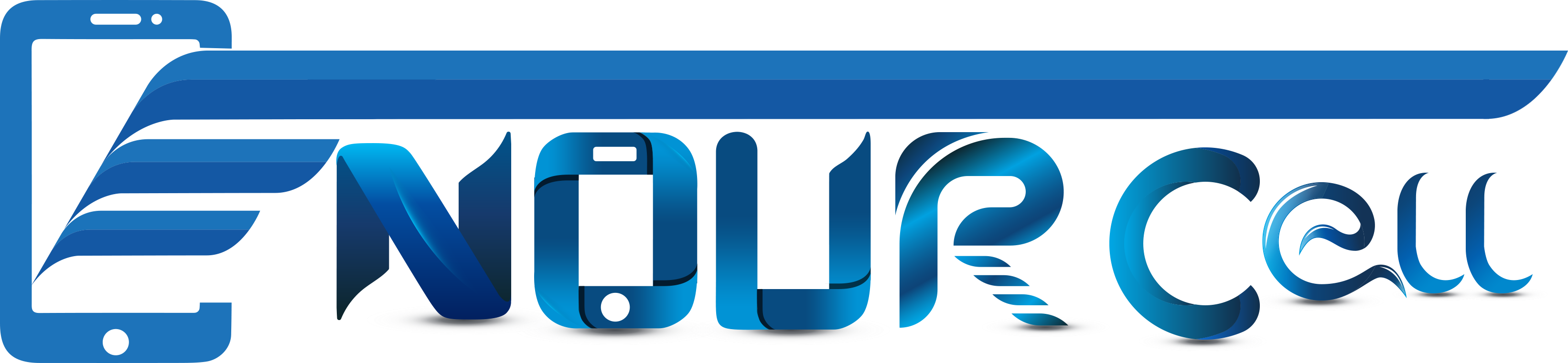 Nour Cell — phone shop website logo